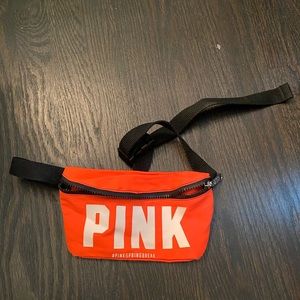VS Pink Bright Orange Spring Break Fanny Pack NWOT